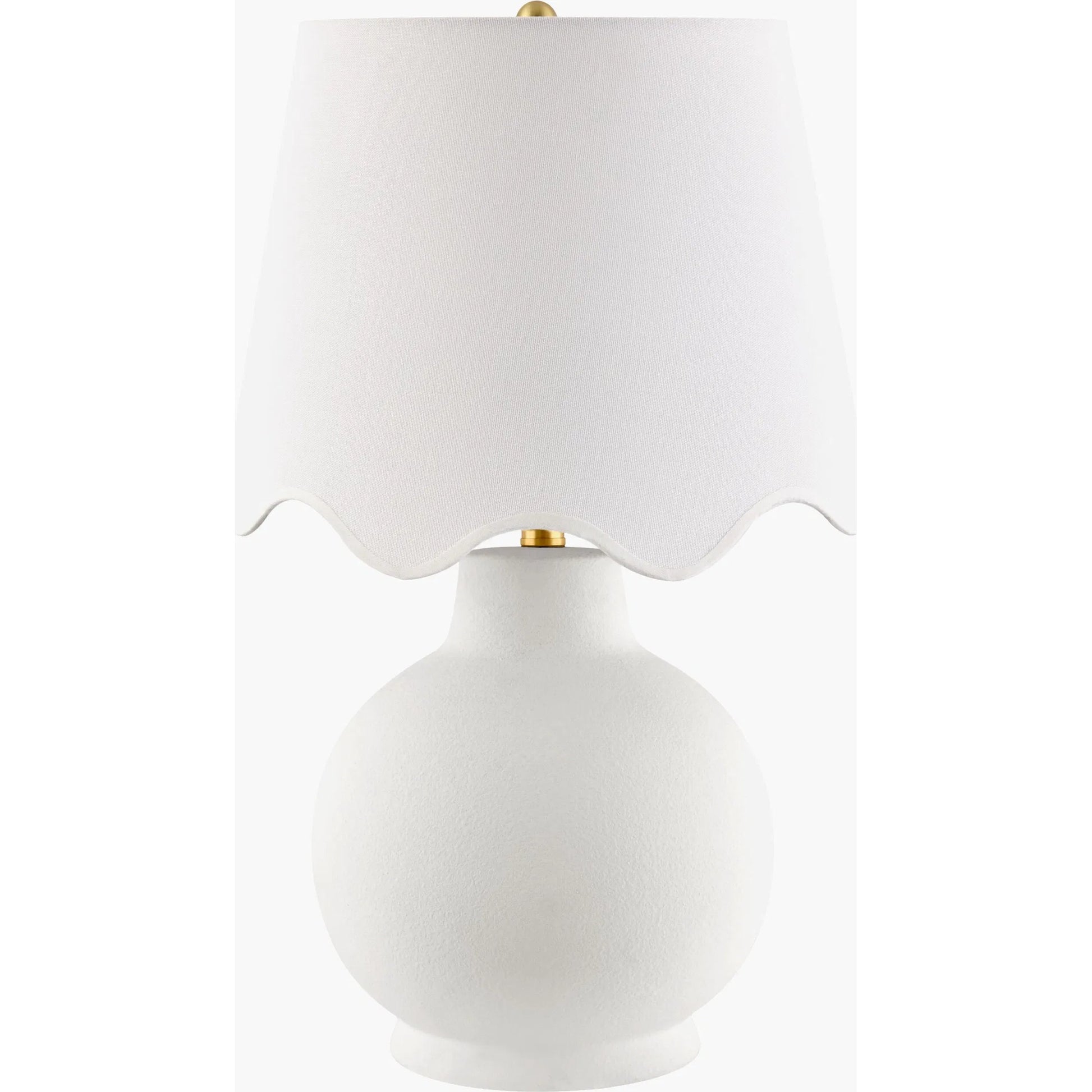 Stella Diminuta Accent Table Lamp with White Shade by Livabliss in painted. Made from ceramic, iron, linen, polyester in a unique style.