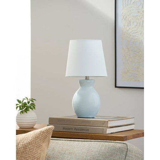 Stella Diminuta Table Lamp - 530704 by Livabliss in glazed. Made from ceramic, cotton in a cottage & farmhouse style.