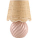 Stelvio Accent Table Lamp with Jute Shade by Livabliss in glazed. Made from ceramic, jute, polystyrene in a eclectic & global style.