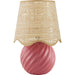 Stelvio Accent Table Lamp with Jute Shade by Livabliss in glazed. Made from ceramic, jute, polystyrene in a eclectic & global style.
