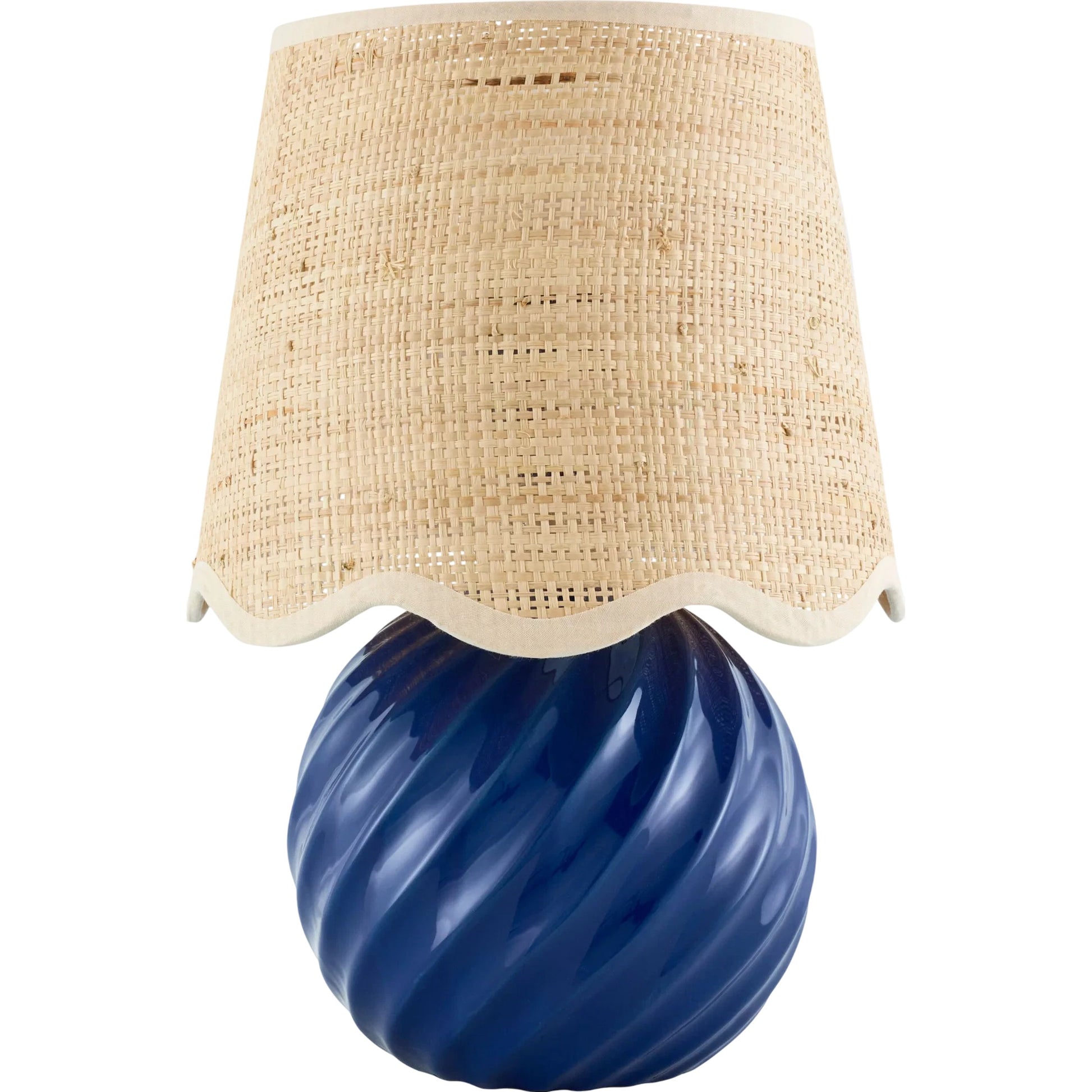 Stelvio Accent Table Lamp with Jute Shade by Livabliss in glazed. Made from ceramic, jute, polystyrene in a eclectic & global style.