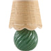 Stelvio Accent Table Lamp with Jute Shade by Livabliss in glazed. Made from ceramic, jute, polystyrene in a eclectic & global style.