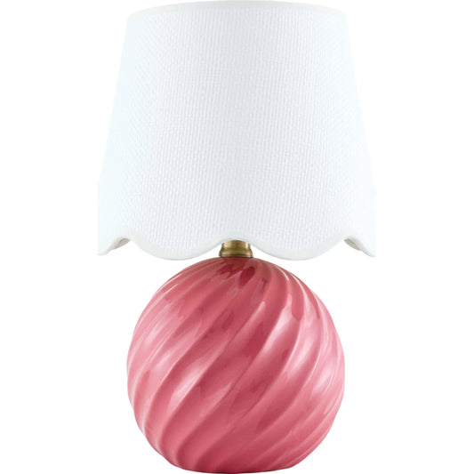 Stelvio Accent Table Lamp with Linen Shade by Livabliss in glazed. Made from ceramic, linen, polystyrene in a unique style.
