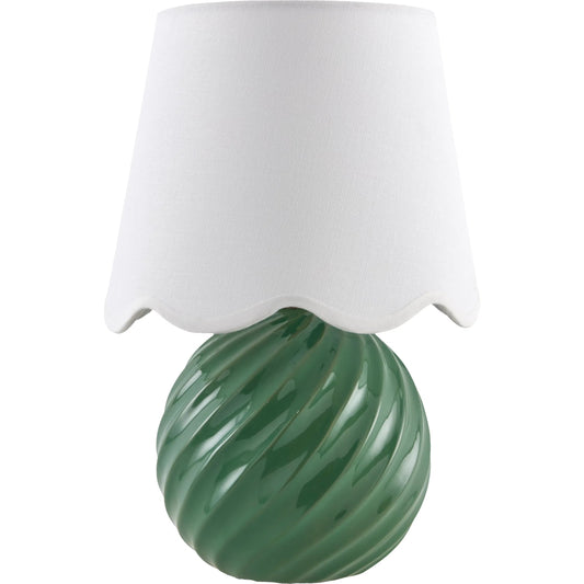 Stelvio Accent Table Lamp by Livabliss in glazed. Made from ceramic, linen, polystyrene in a unique style.
