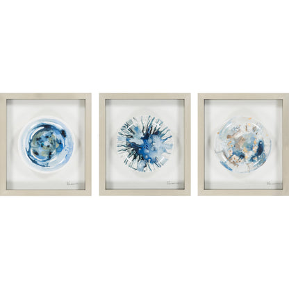 Stella - 16746 by Surya in blue and painted. Made from paper, wood in a modern style.