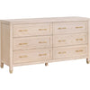 Light Honey Oak, Brushed Brass