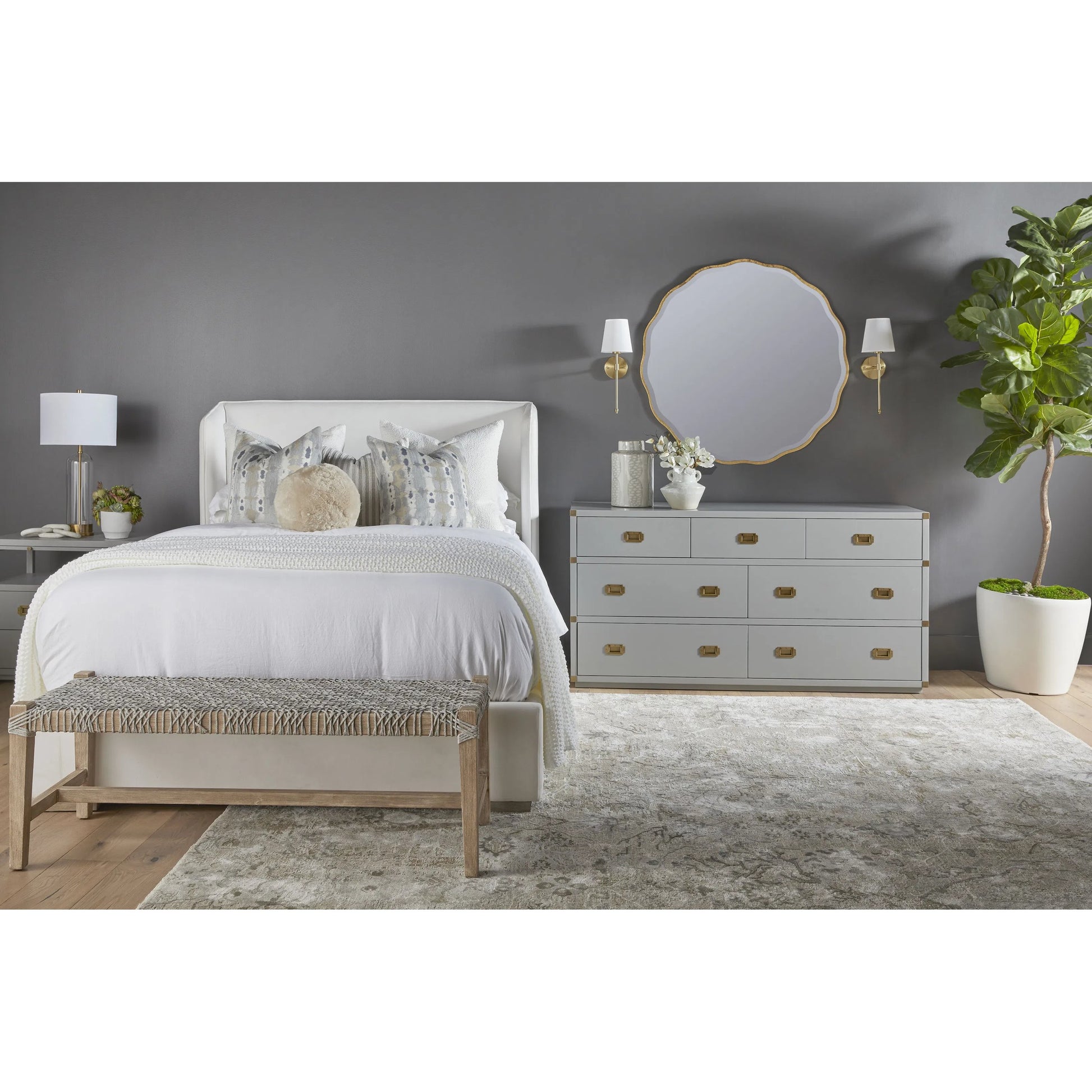 Stewart Bed by Essentials For Living in livesmart peyton-pearl, natural gray. Made from unique in a modern style.