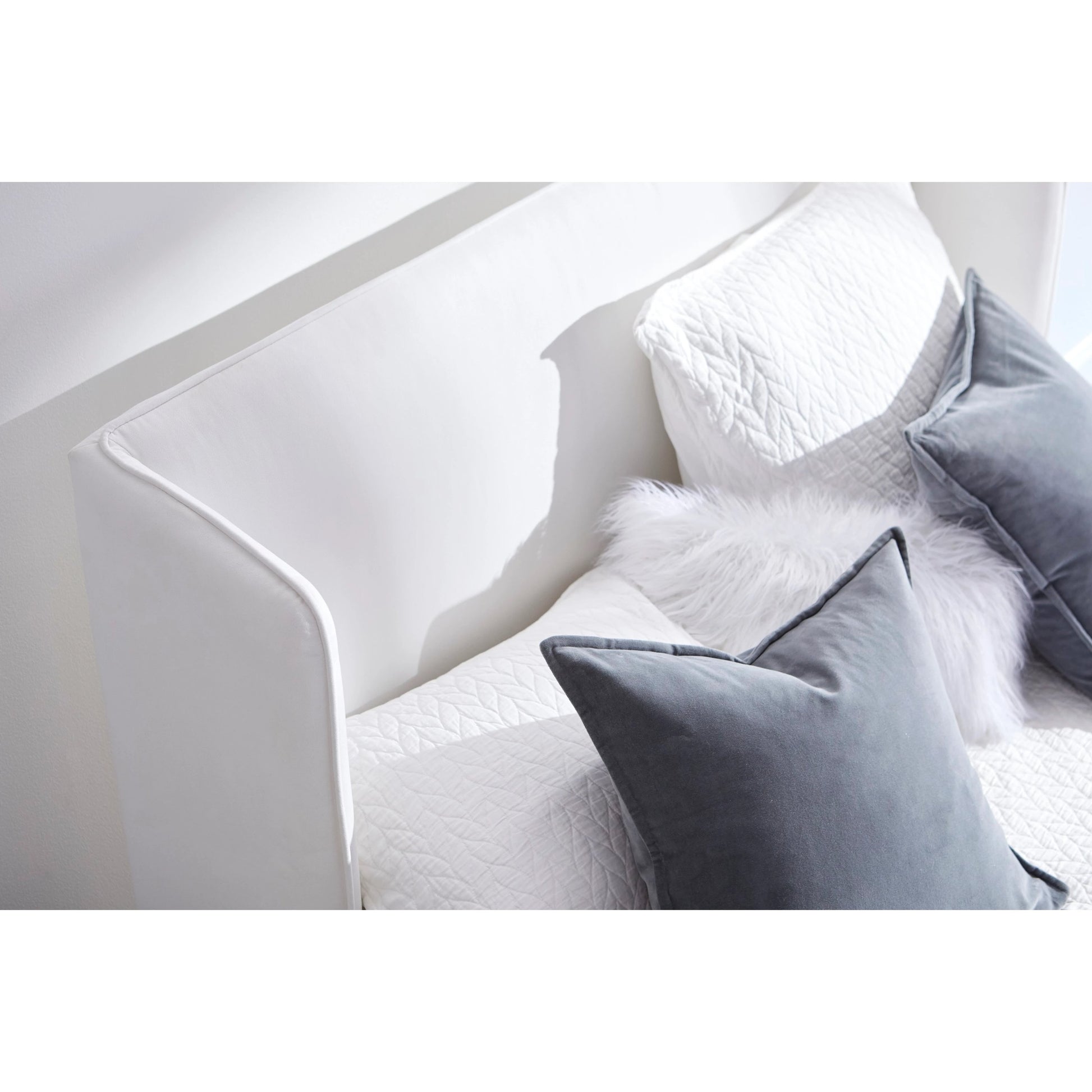 Stewart Bed by Essentials For Living in livesmart peyton-pearl, natural gray. Made from unique in a modern style.