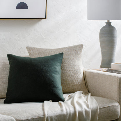 Stirling Pillow - 481734 by Surya. Made from front: 70% wool, 30% nylon, back: 70% wool in a modern style.