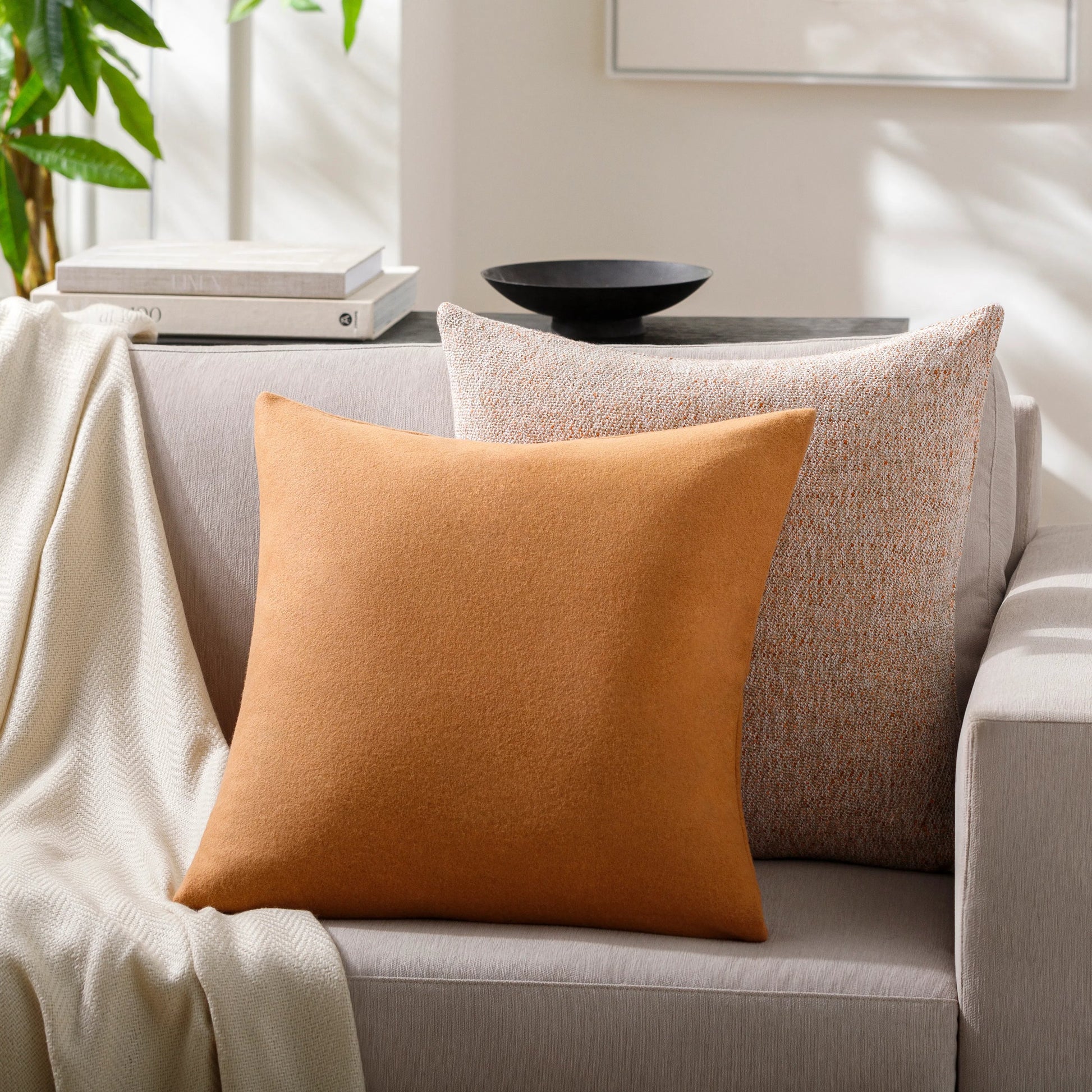 Stirling Pillow - 481734 by Surya. Made from front: 70% wool, 30% nylon, back: 70% wool in a modern style.