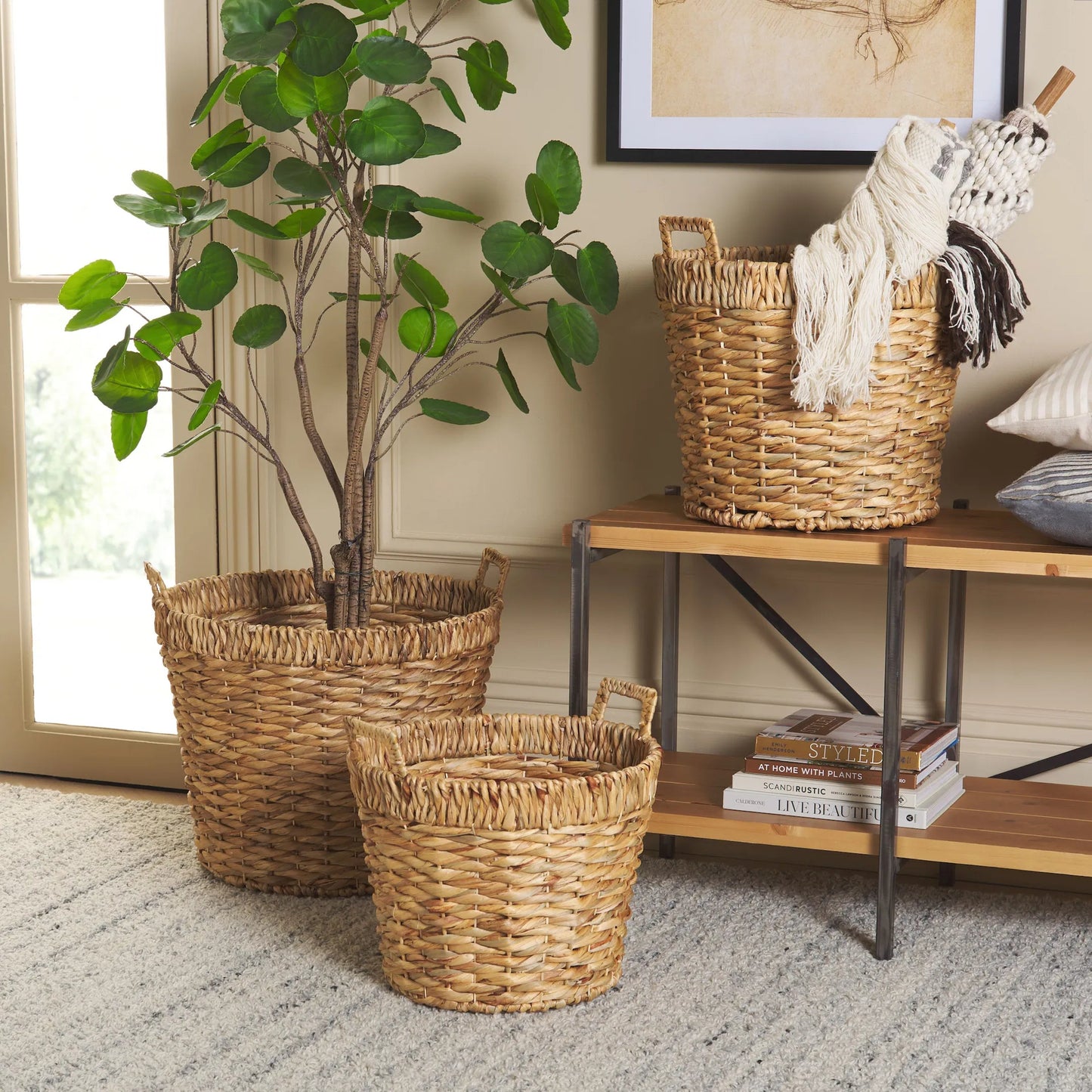 012 SI-2193138 | Lifestyle | Wasatch Baskets by HedgeApple Essentials in natural. Made from unique in a rustic style.