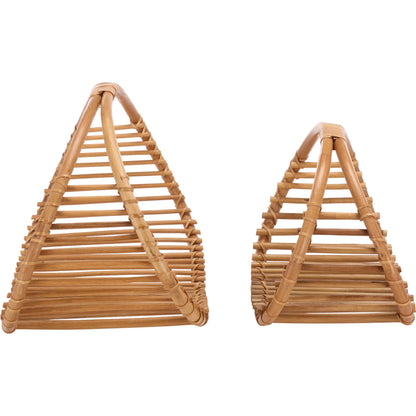Winkler Baskets by HedgeApple Essentials in natural. Made from rattan in a unique style.