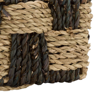 Newbury Basket by HedgeApple Essentials in natural, dark natural. Made from seagrass, metal in a unique style.