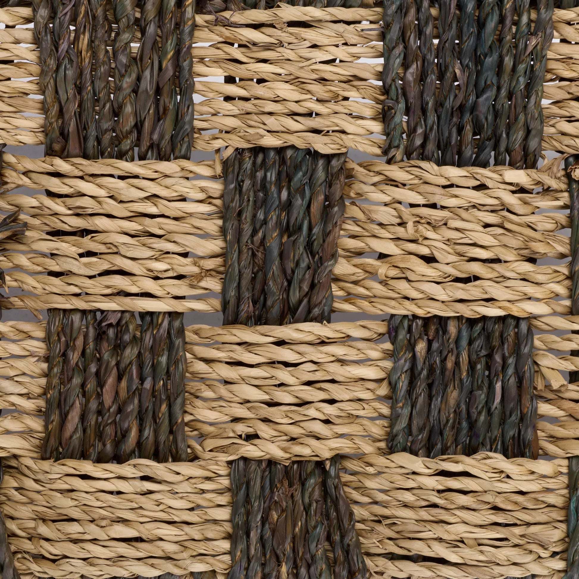 Newbury Basket by HedgeApple Essentials in natural, dark natural. Made from seagrass, metal in a unique style.