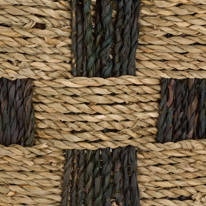 Fisher Basket by HedgeApple Essentials in natural, dark natural. Made from seagrass, metal in a unique style.
