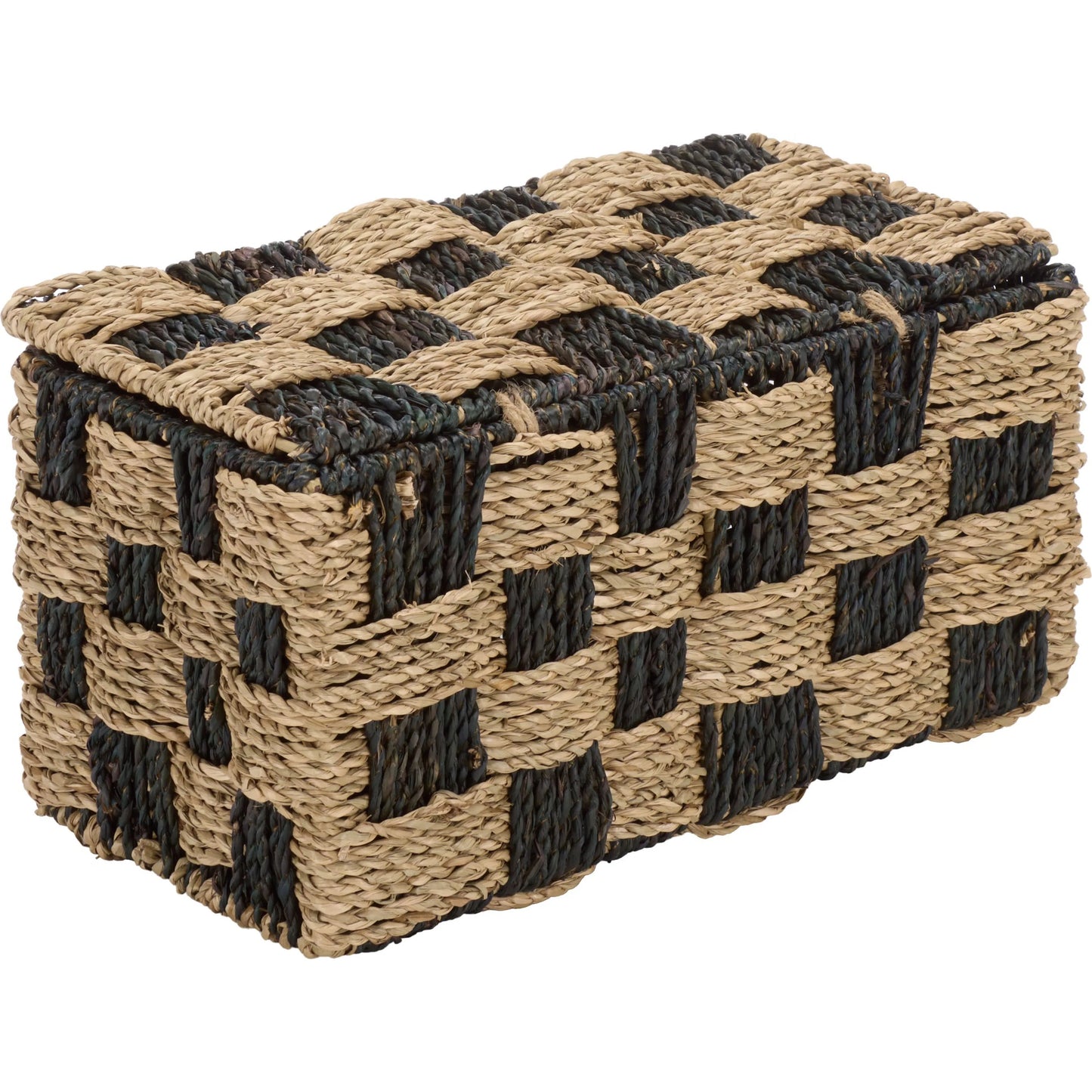 005 SI-2630224 | Primary Silo | Latimer Basket by HedgeApple Essentials in natural, dark natural. Made from seagrass, metal in a unique style.