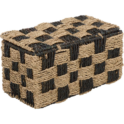 Latimer Basket by HedgeApple Essentials in natural, dark natural. Made from seagrass, metal in a unique style.