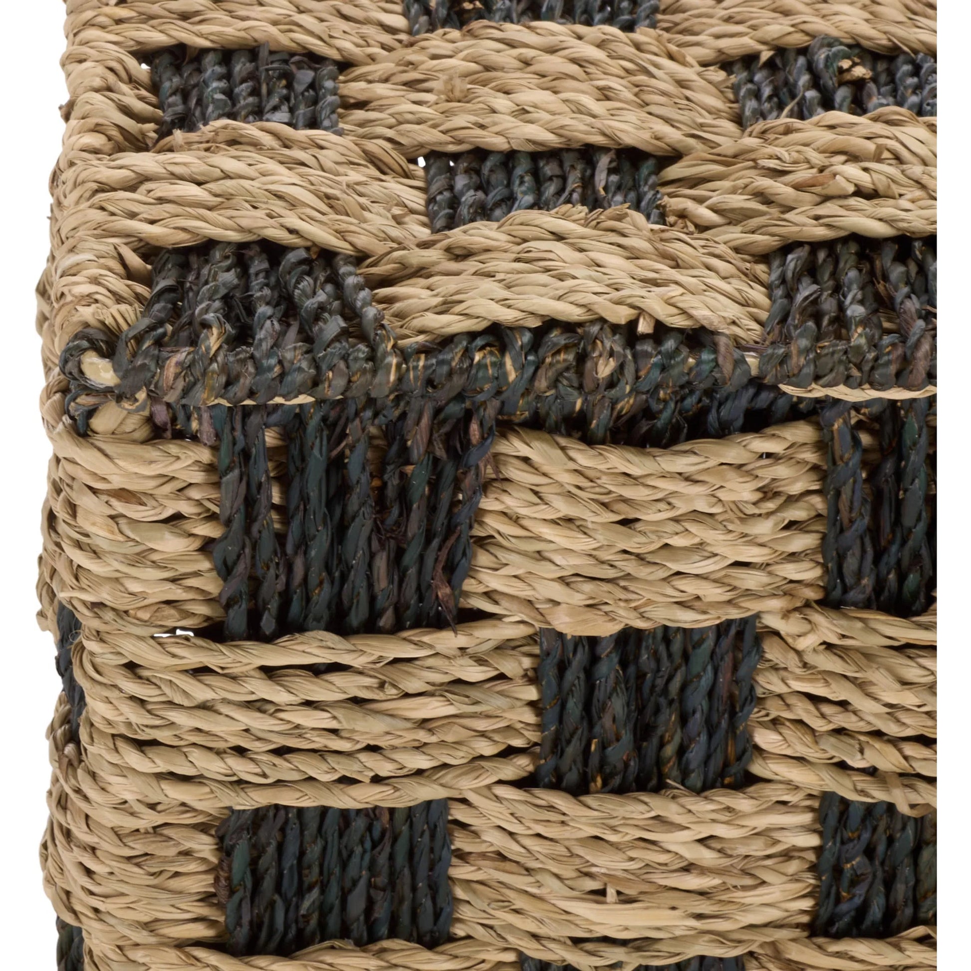 Latimer Basket by HedgeApple Essentials in natural, dark natural. Made from seagrass, metal in a unique style.