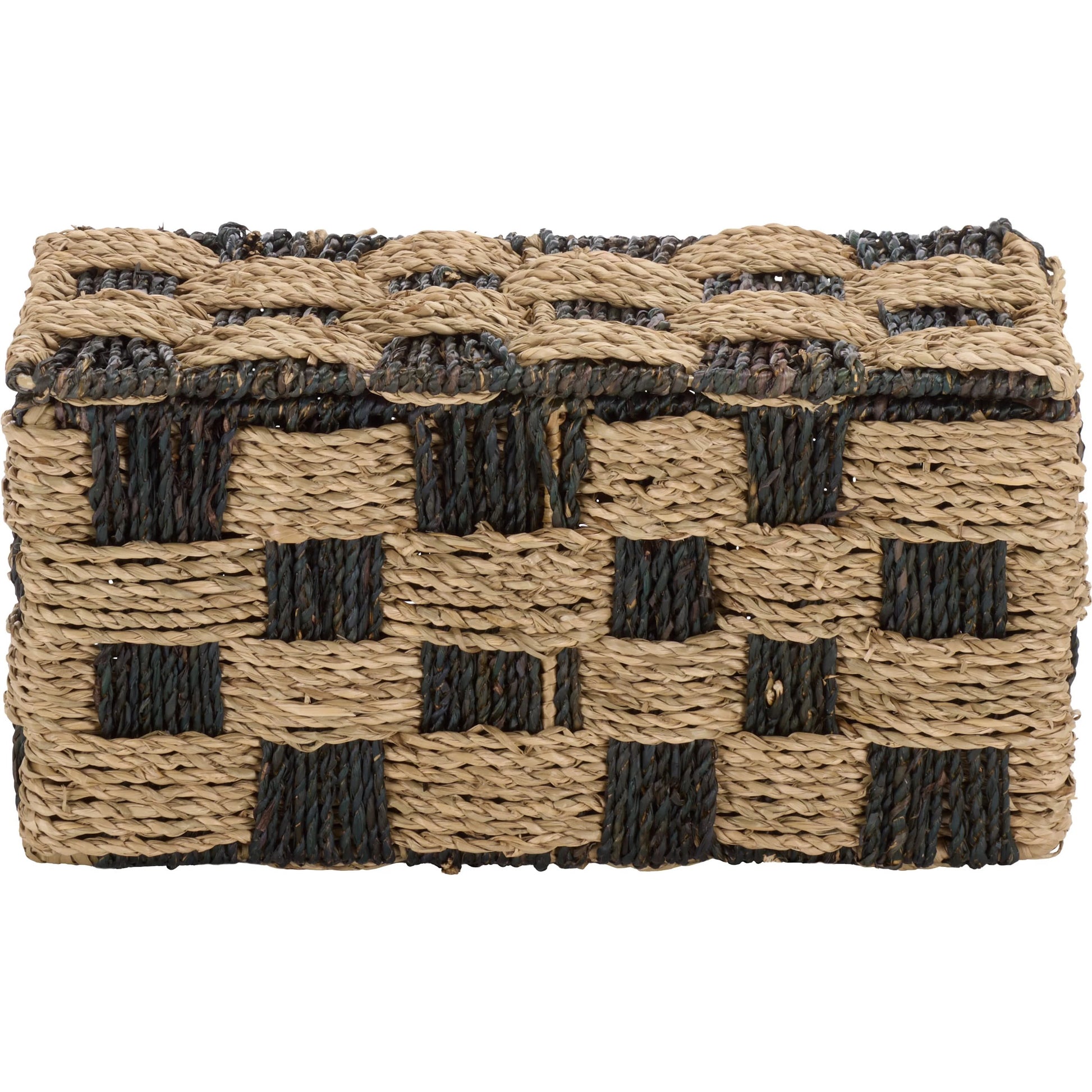 Latimer Basket by HedgeApple Essentials in natural, dark natural. Made from seagrass, metal in a unique style.