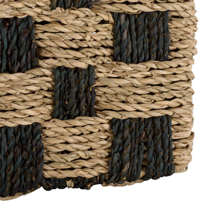 Latimer Basket by HedgeApple Essentials in natural, dark natural. Made from seagrass, metal in a unique style.