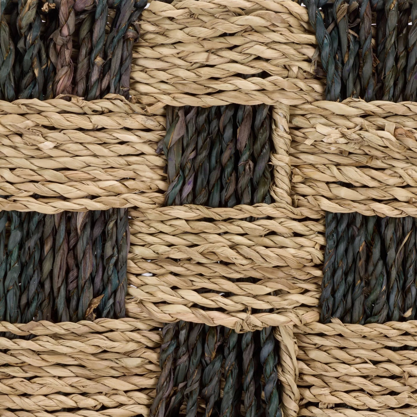 008 SI-2630224 | Closeup | Latimer Basket by HedgeApple Essentials in natural, dark natural. Made from seagrass, metal in a unique style.
