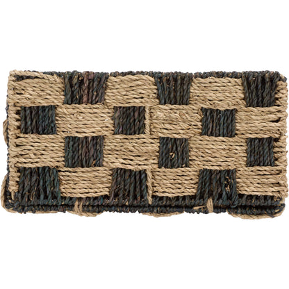 Latimer Basket by HedgeApple Essentials in natural, dark natural. Made from seagrass, metal in a unique style.