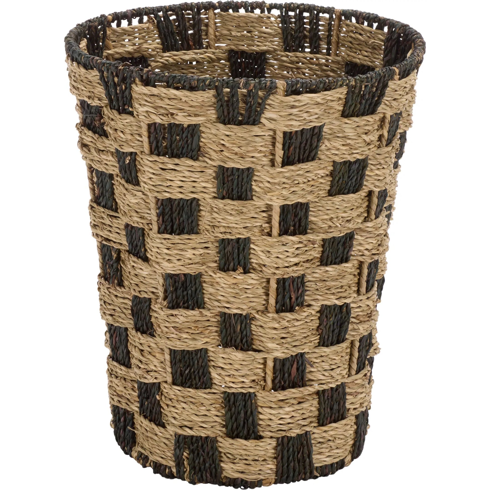 Belpre Basket by HedgeApple Essentials in natural, dark natural. Made from seagrass, metal in a unique style.