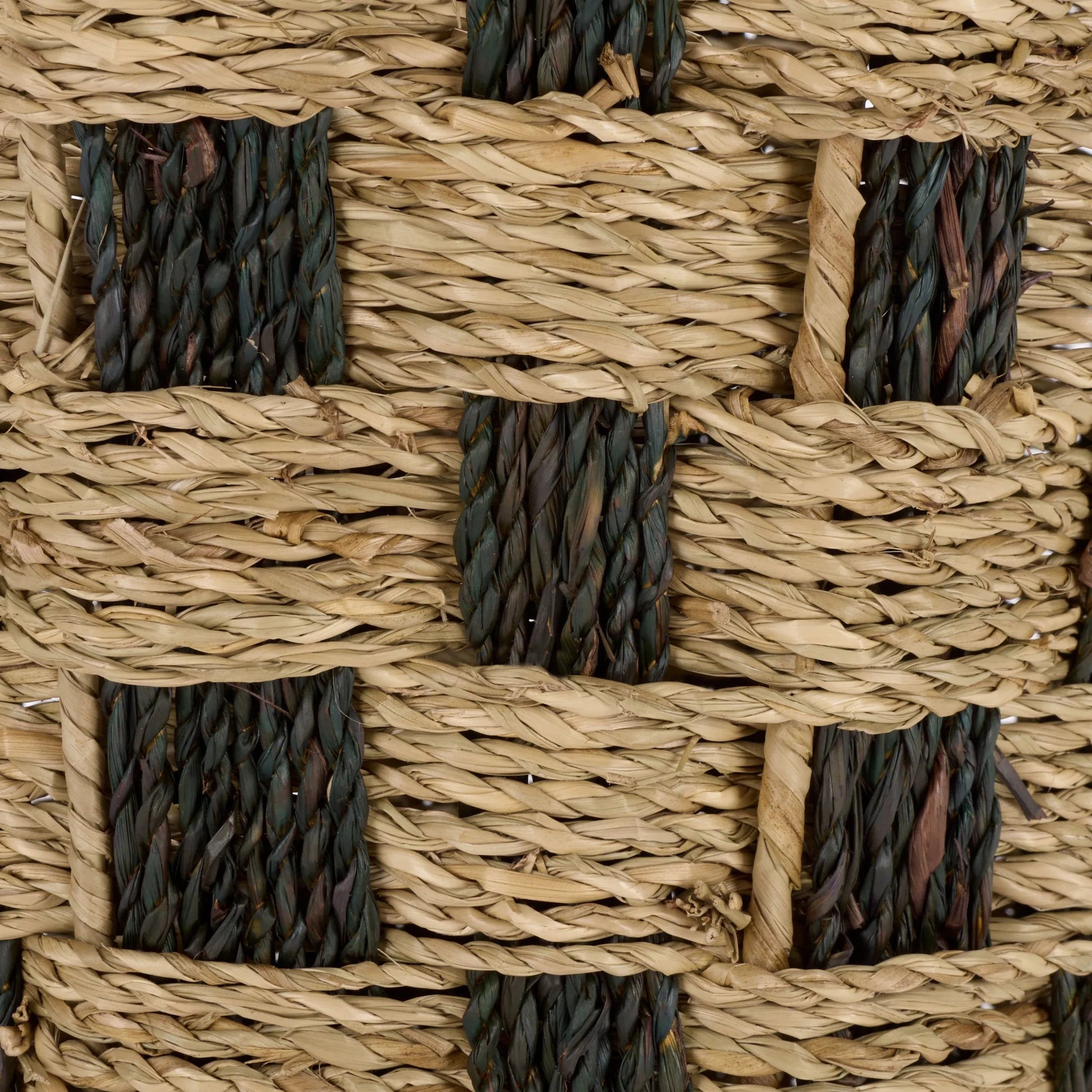 Belpre Basket by HedgeApple Essentials in natural, dark natural. Made from seagrass, metal in a unique style.