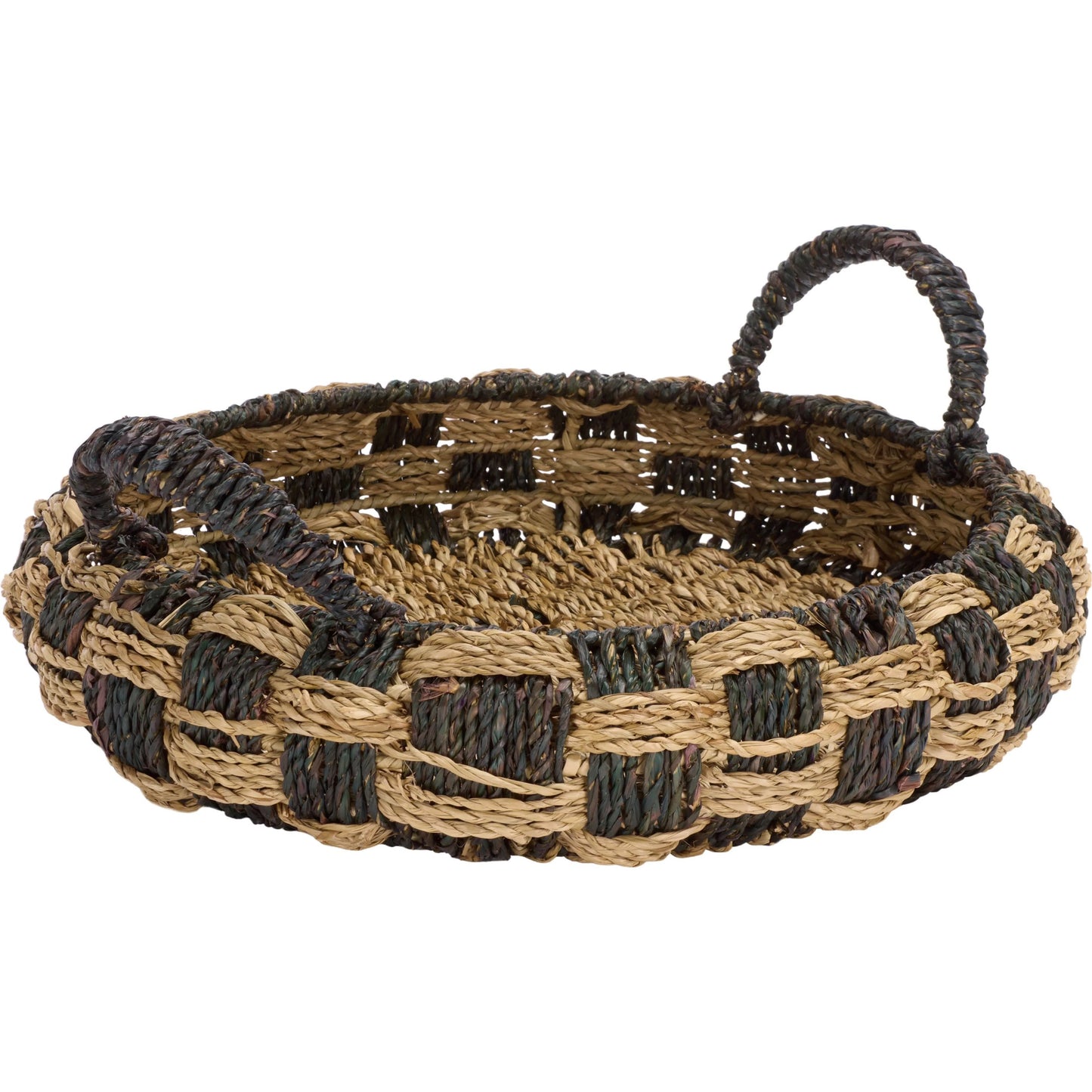001 SI-2630227 | Additional Silo | Campbell Baskets (Set of 2) by HedgeApple Essentials in natural, dark natural. Made from seagrass, metal in a unique style.