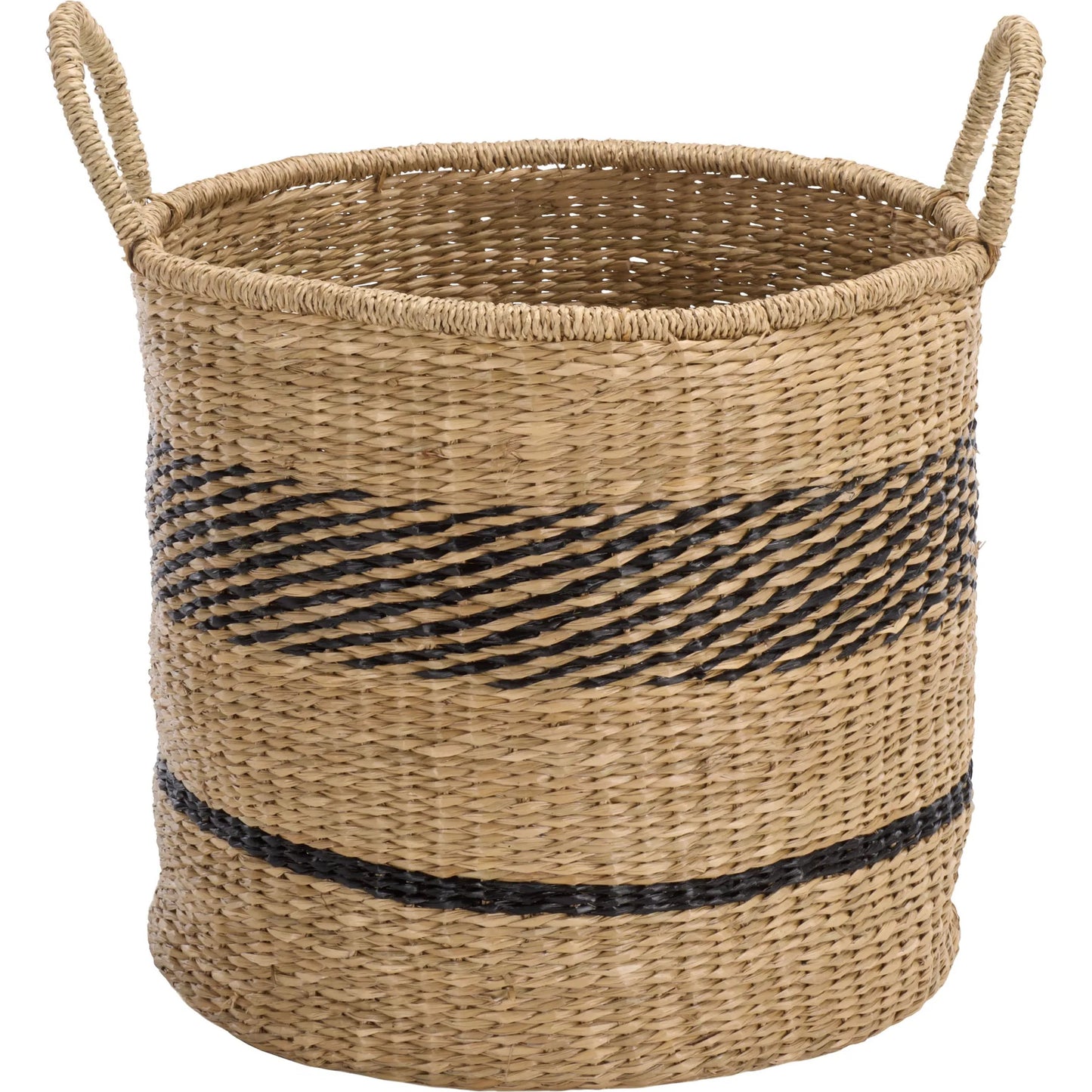 010 SI-2630229 | Additional Silo | Michigan Baskets (Set of 3) by HedgeApple Essentials in natural, black. Made from seagrass in a unique style.