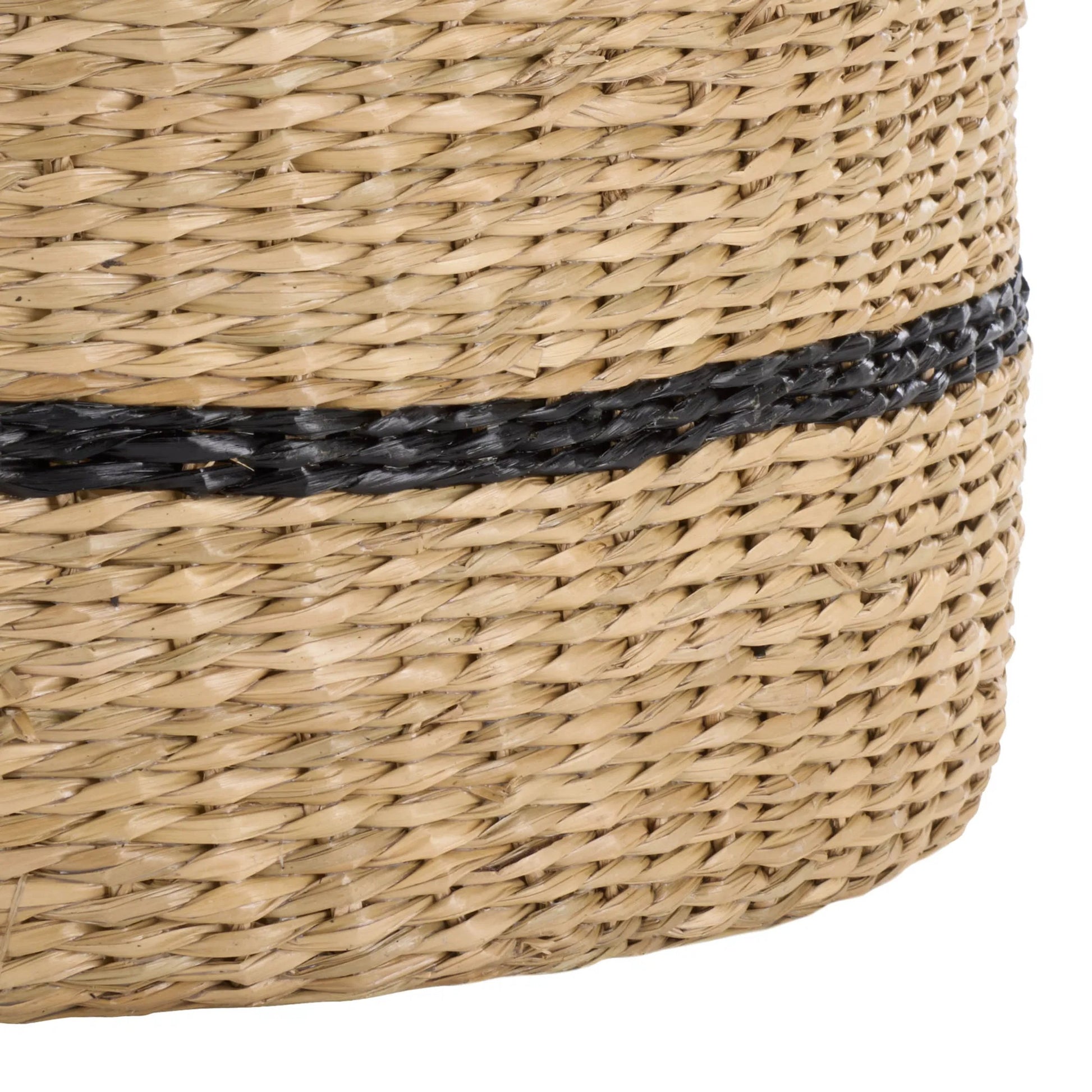 Michigan Baskets (Set of 3) by HedgeApple Essentials in natural, black. Made from seagrass in a unique style.