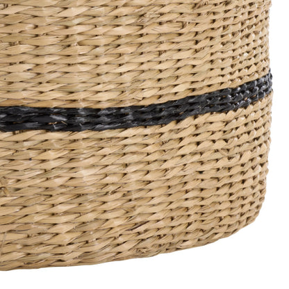 Michigan Baskets (Set of 3) by HedgeApple Essentials in natural, black. Made from seagrass in a unique style.