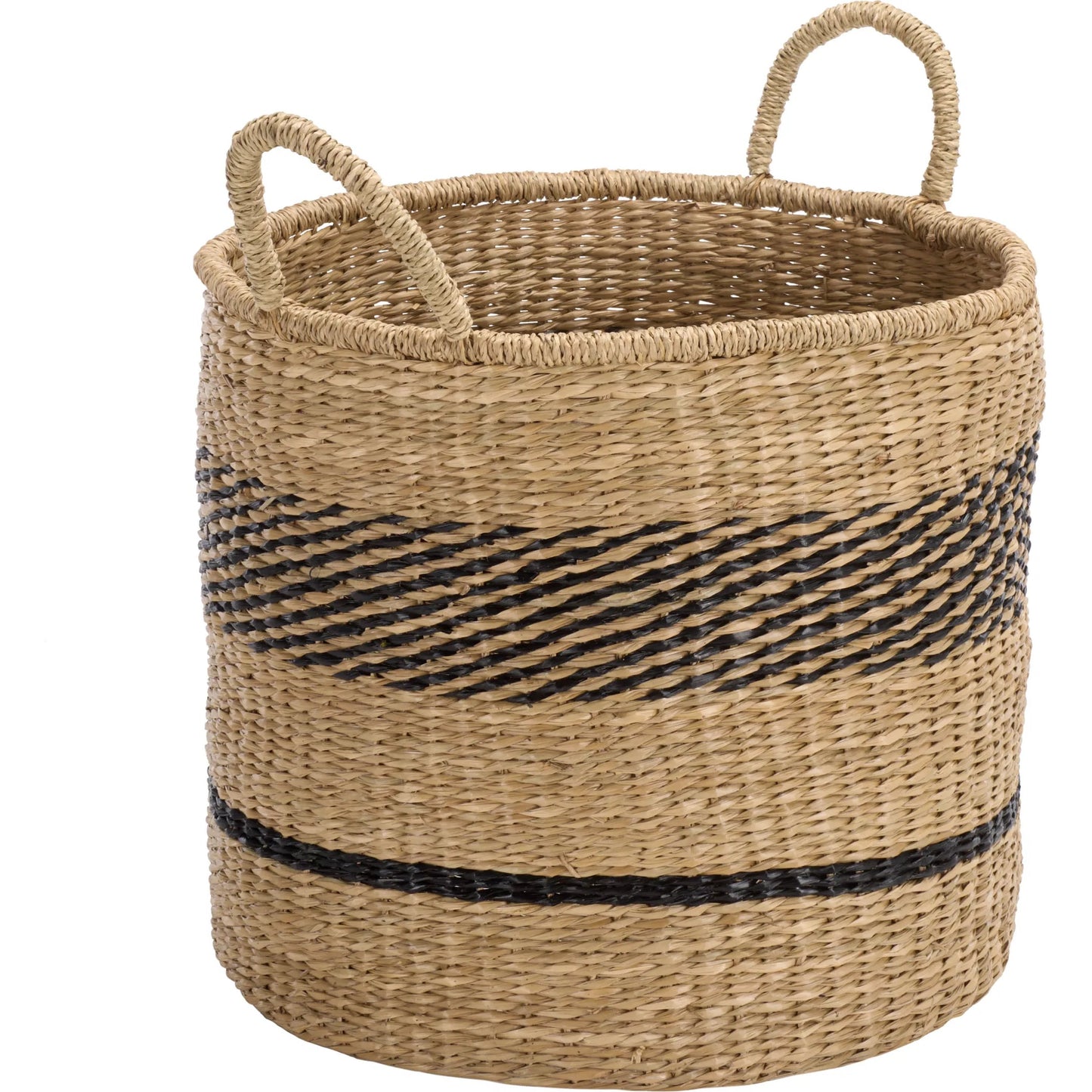 001 SI-2630229 | Additional Silo | Michigan Baskets (Set of 3) by HedgeApple Essentials in natural, black. Made from seagrass in a unique style.