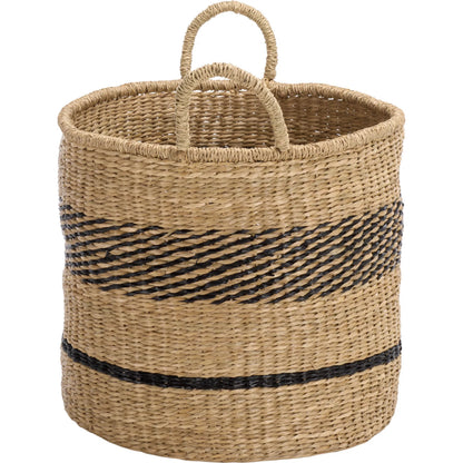 Michigan Baskets (Set of 3) by HedgeApple Essentials in natural, black. Made from seagrass in a unique style.