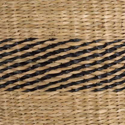 Michigan Baskets (Set of 3) by HedgeApple Essentials in natural, black. Made from seagrass in a unique style.
