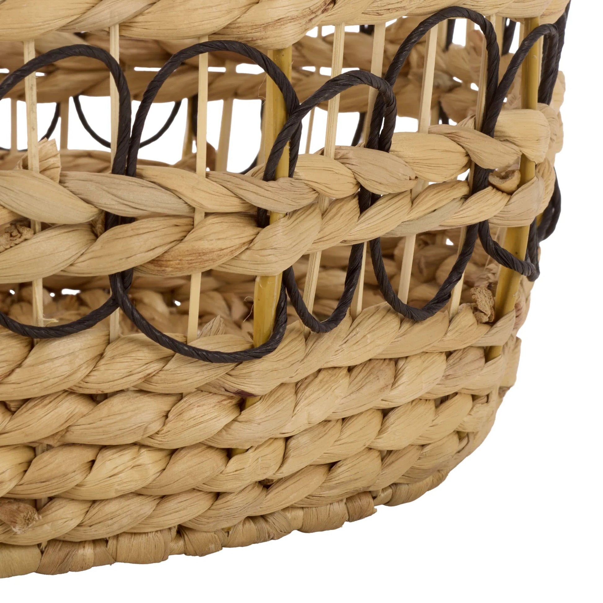 Sampson Baskets (Set of 3) by HedgeApple Essentials in natural, black. Made from metal in a unique style.