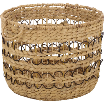 Sampson Baskets (Set of 3) by HedgeApple Essentials in natural, black. Made from metal in a unique style.