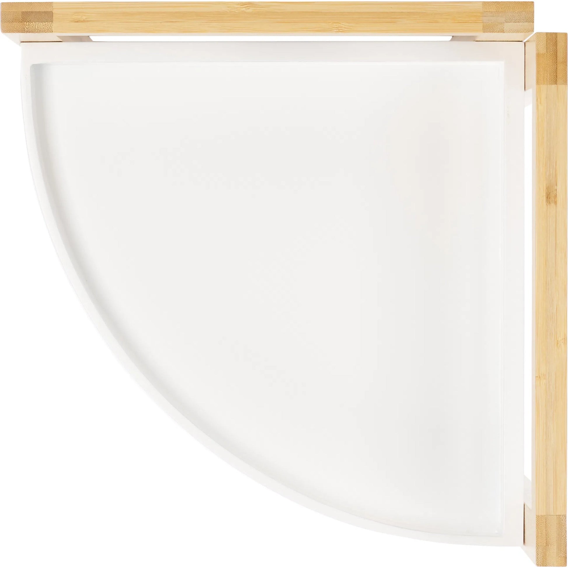 Adler 3 Tier Corner Shelf by Safavieh in white, natural bamboo. Made from unique in a unique style.