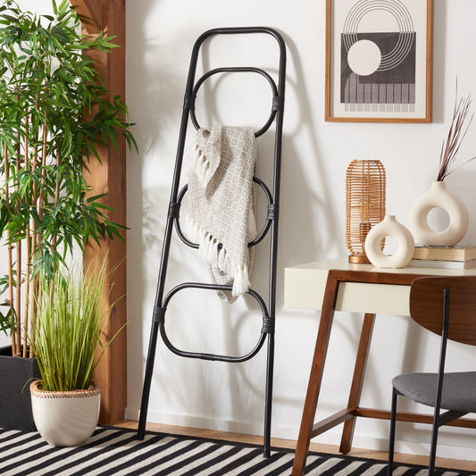 Hemphill 3 Tier Towel Hanger by HedgeApple Essentials. Made from rattan in a modern style.