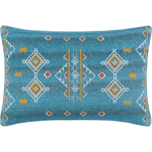 Stine Pillow - 14988 by Surya in charcoal, teal. Made from 88% wool, 12% polyester, 100% cotton in a eclectic & global style.
