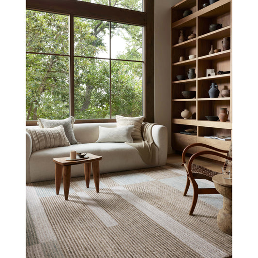 Stiles STI-02 Rug by Loloi in tobacco, lagoon. Made from 100% wool in a unique style.
