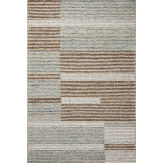 Stiles STI-02 Rug by Loloi in tobacco, lagoon. Made from 100% wool in a unique style.