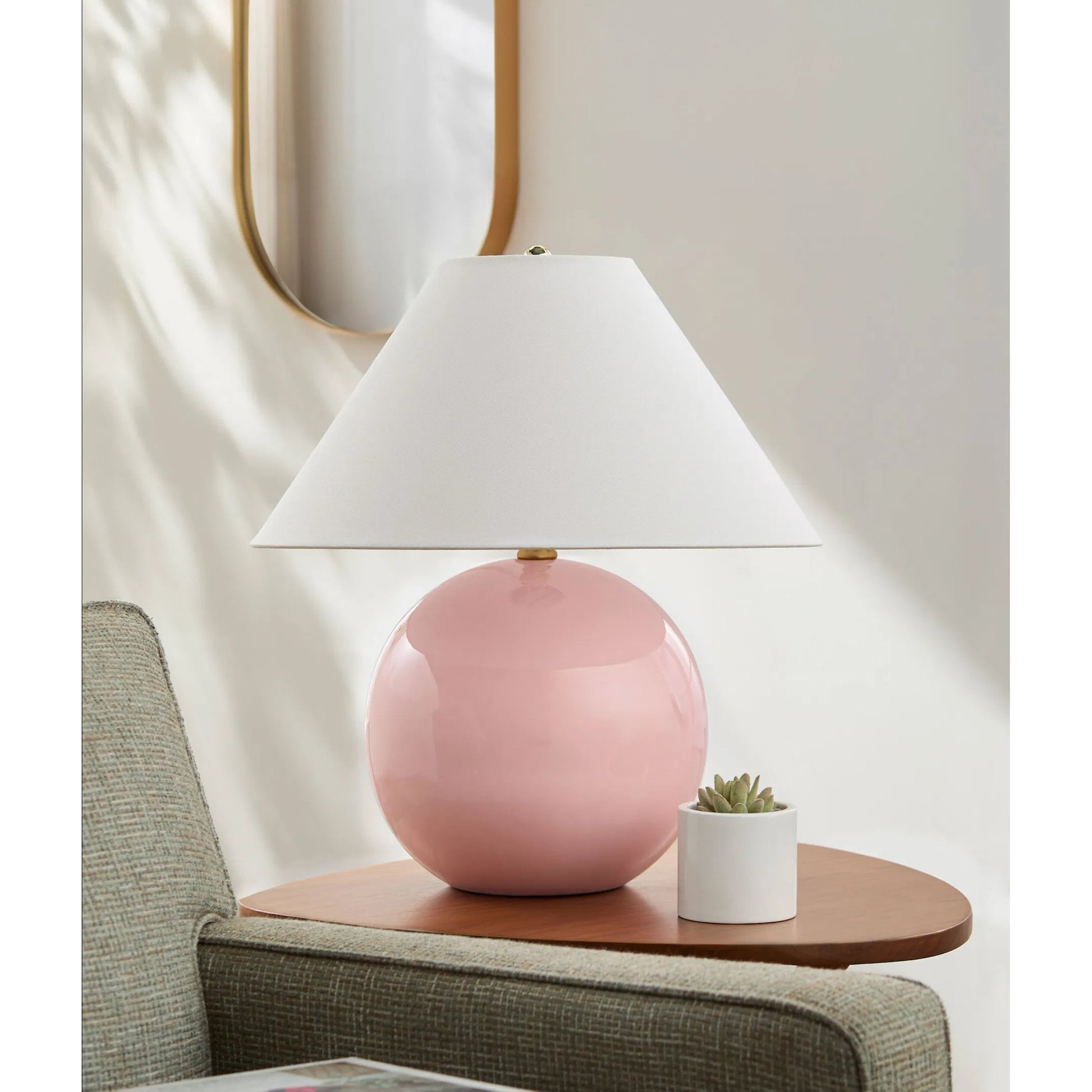Stellar Accent I Table Lamp by Livabliss in electroplated, glazed. Made from ceramic, polyester, iron in a eclectic & global style.