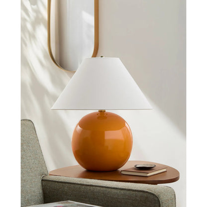 Stellar Accent I Table Lamp by Livabliss in electroplated, glazed. Made from ceramic, polyester, iron in a eclectic & global style.
