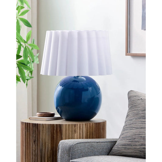 Stellar Accent Table Lamp by Livabliss in electroplated, glazed. Made from ceramic, polyester, iron in a unique style.