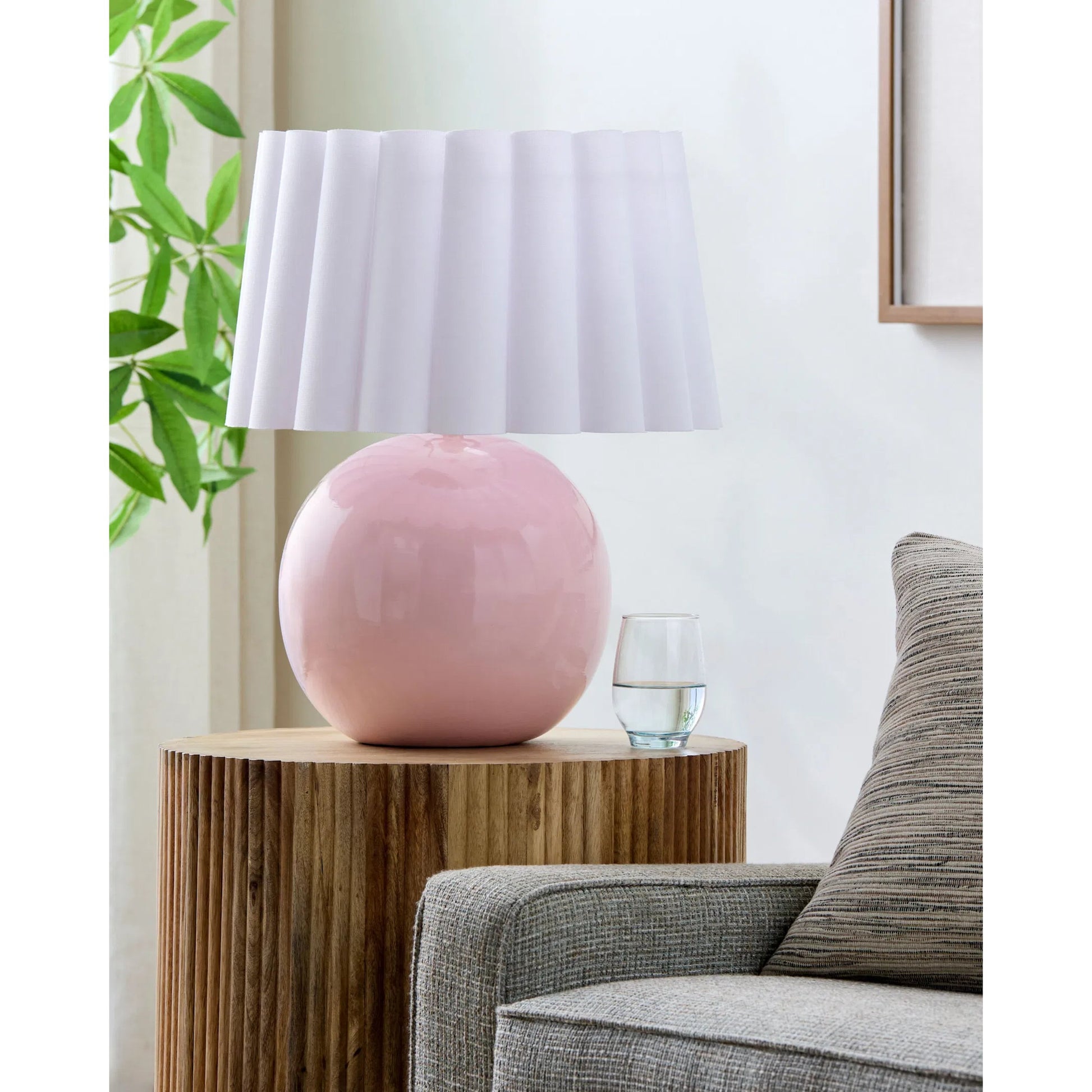 Stellar Accent II Table Lamp by Livabliss in electroplated, glazed. Made from ceramic, polyester, iron in a eclectic & global style.