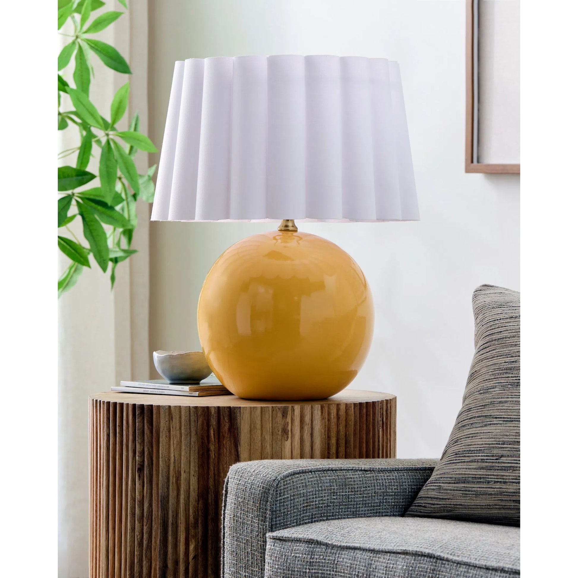 Stellar Accent II Table Lamp by Livabliss in electroplated, glazed. Made from ceramic, polyester, iron in a eclectic & global style.