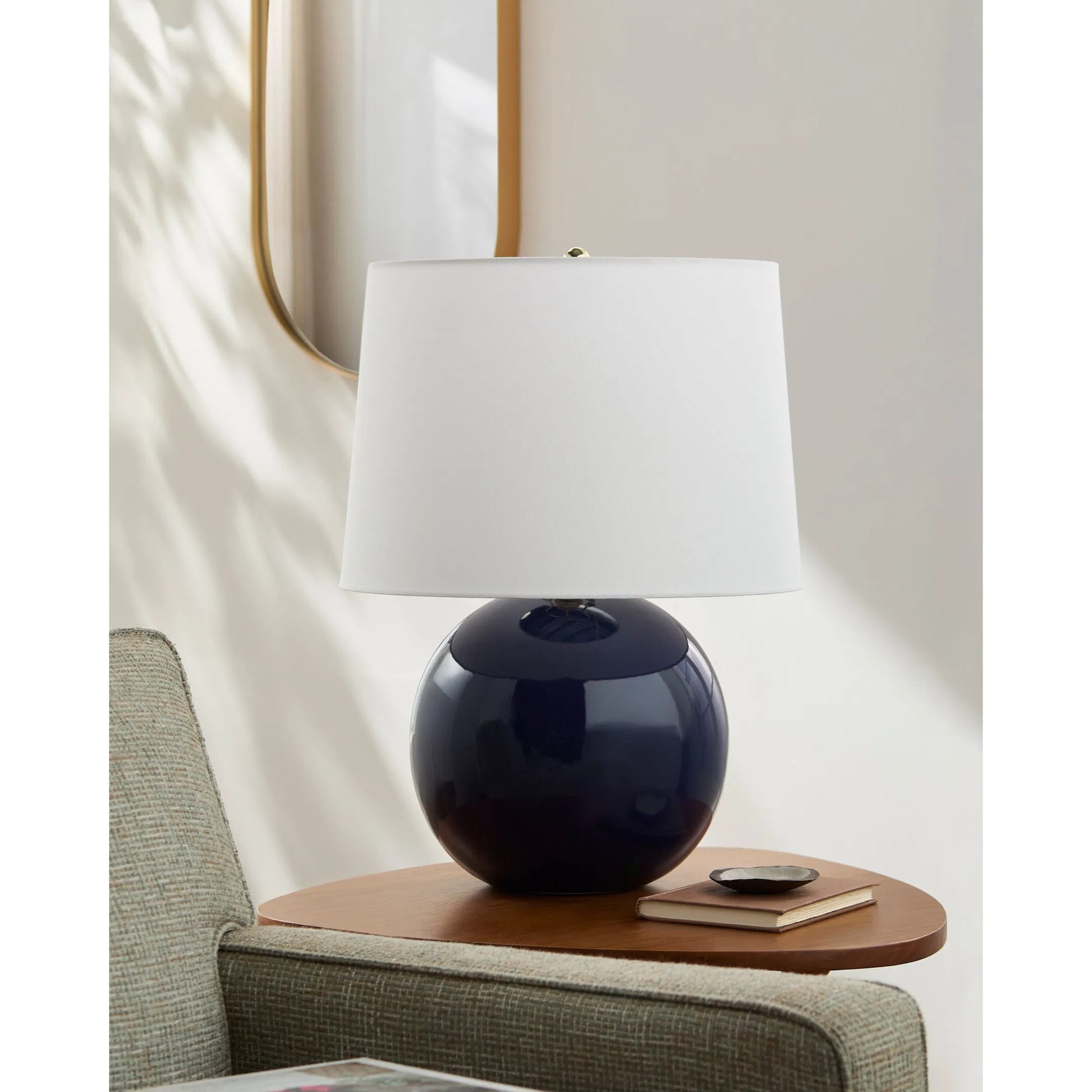 Stellar Accent III Table Lamp by Livabliss in electroplated, glazed. Made from ceramic, polyester, iron in a eclectic & global style.
