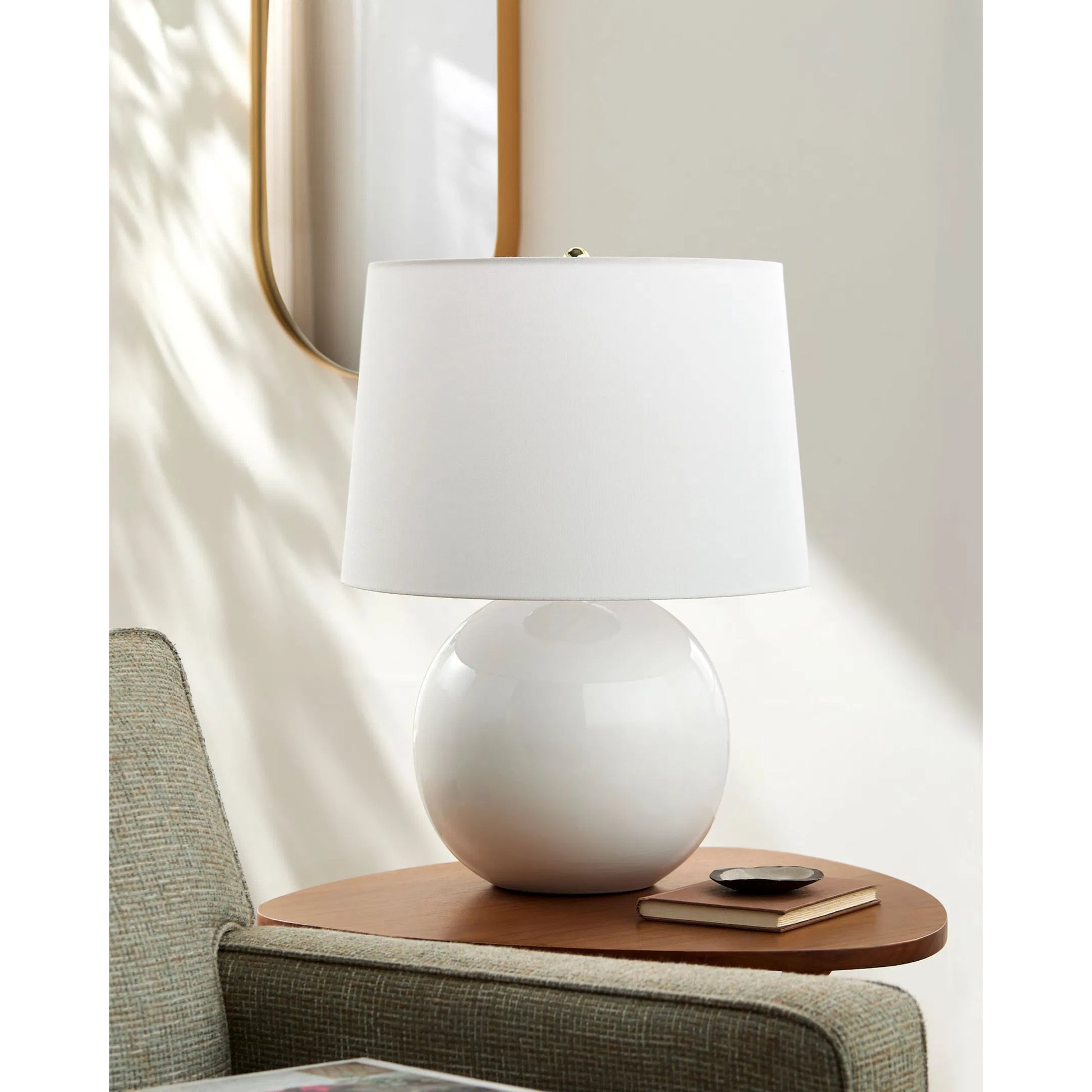 Stellar Accent III Table Lamp by Livabliss in electroplated, glazed. Made from ceramic, polyester, iron in a eclectic & global style.