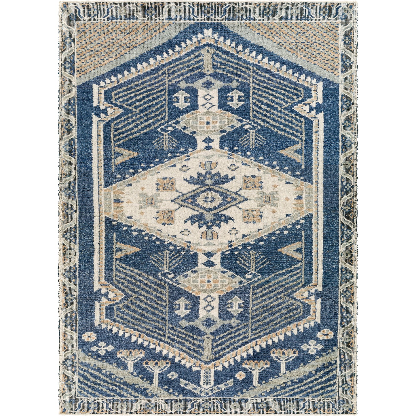 001 SI-1890877,SI-1890878 | Primary Silo | St Moritz Rug - 26656 by Surya in blue, light beige, light sage, cream. Made from 100% wool in a unique style.